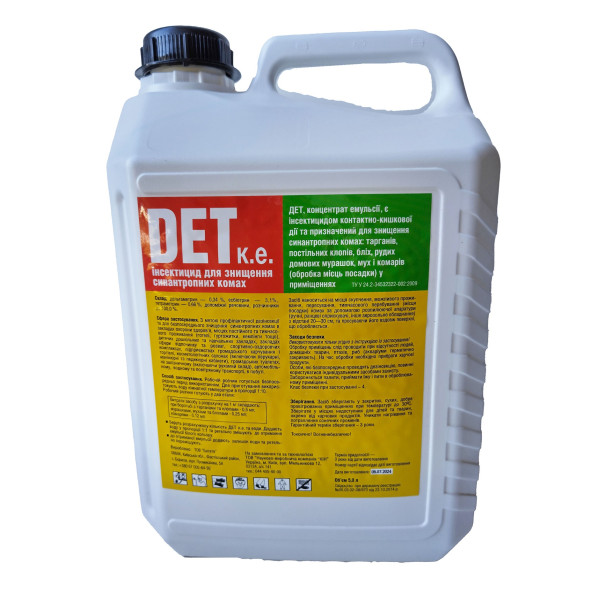 DET, 1 L, insecticide (active substance deltamethrin)