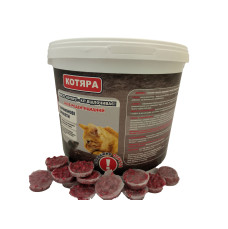 Котяра, парафінові брикети, 3 кг, засіб від мишей та щурів 